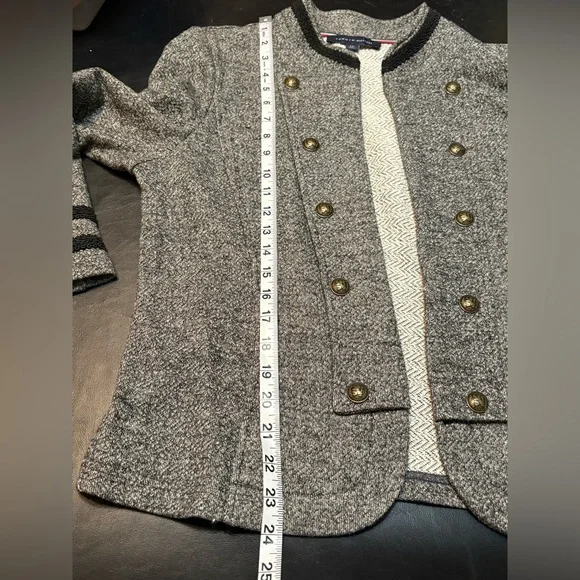 Tommy Hilfiger Women's Marled Military Band Jacket size Large - Picture 11 of 14
